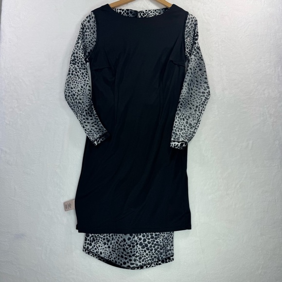 Philosophy Long Sleeve Dress Animal Print Large Clubwear Date Night Party Sexy - Picture 11 of 14